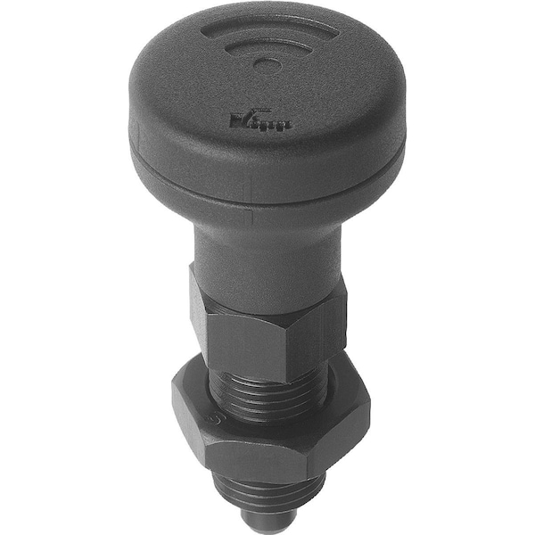 Indexing Plunger W Sensor, Size:4, M20X1, 5, D=10, Form:B Wo Locking Slot W.Locknut, Steel Hardened,